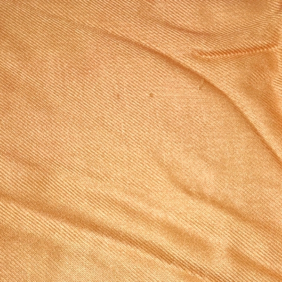 Scarf Wrap Peach Pastel Orange Knotted Fringe Monochrome Claddic Timeless - Picture 4 of 7